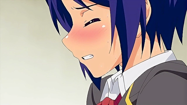 Busty Academy 1 - Huge titty schoolgirl forces the new male student to fuck her pussy