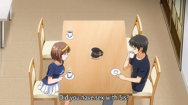 Lucky Draw Triangle ~ Miharu After 1 - Petite hentai teen fucks while sister is sleeping next to her