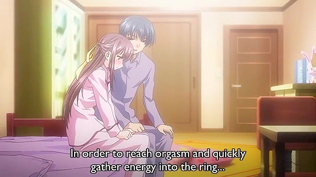 Shin Ringetsu 1 - Horny teenie gets her virgin pussy banged from behind in romantic sex