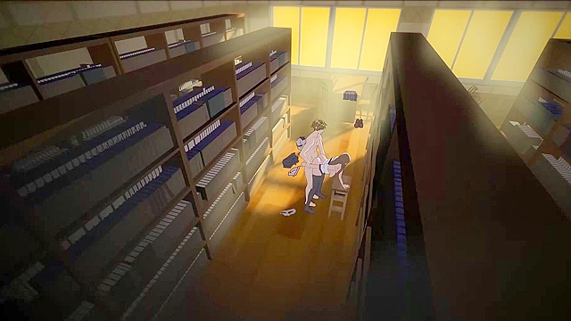 Meijyou Infatuation - Bitchy chinese schoolgirl is blackmailed and fucked in school library