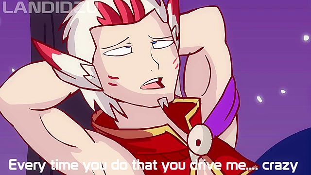 Funny cartoon parody where hot elf girls get their freak on