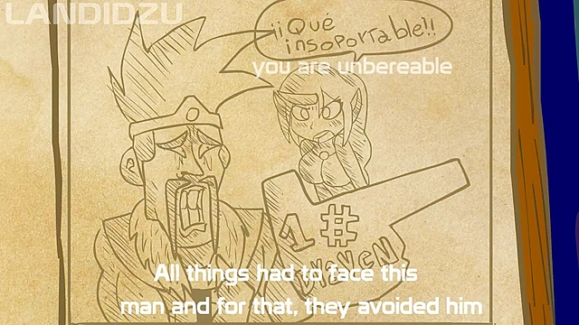 Funny cartoon parody where hot elf girls get their freak on