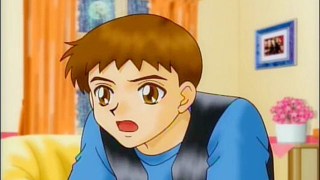 Hot cartoon babe gets her pussy licked while two people spy on them