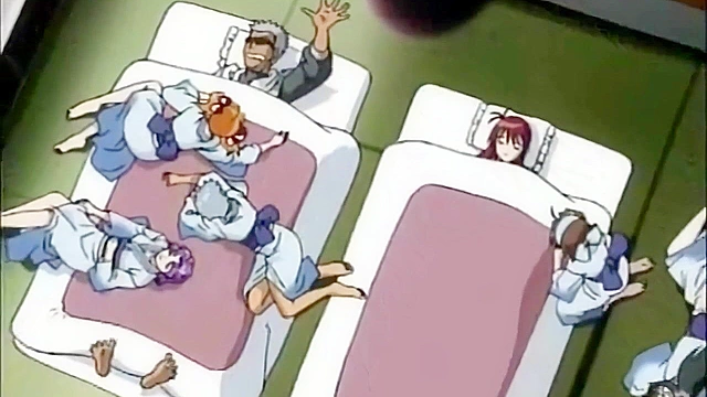 Dirty volleyball coach fucks on the hot anime girls on the team