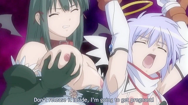 Angel gets her pussy, mouth, and ass filled with demon tentacles