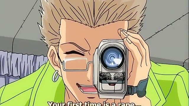 Chains of Lust 1 - Busty anime schoolgirl gets her cherry popped while being filmed by perverts