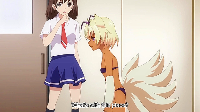 Super HxEros OVA 1 - Ecchi - Sexy anime schoolgirl transforms into superhero to save school