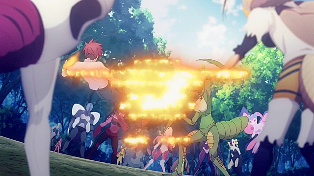 Super HxEros OVA 1 - Ecchi - Sexy anime schoolgirl transforms into superhero to save school