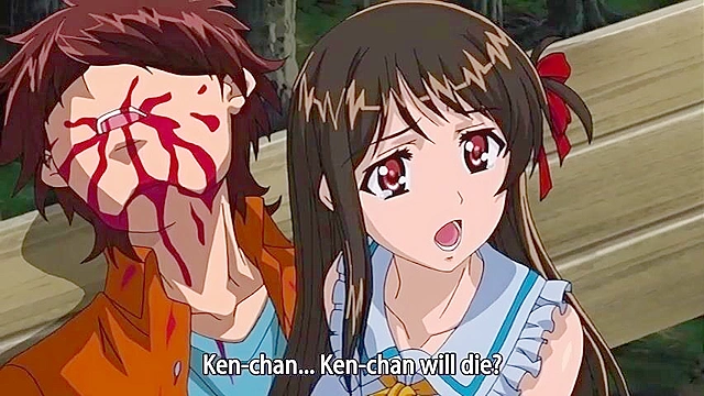 Busty schoolgirl gets her wet virgin pussy romantically fucked by her anime boyfriend