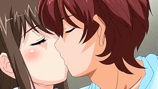 Busty schoolgirl gets her wet virgin pussy romantically fucked by her anime boyfriend