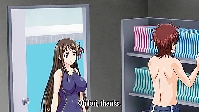 Busty schoolgirl gets her wet virgin pussy romantically fucked by her anime boyfriend