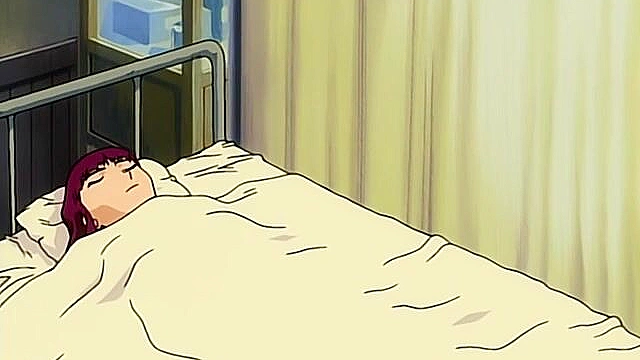 Anime student has romantic sex with his petite girlfriend in bedroom