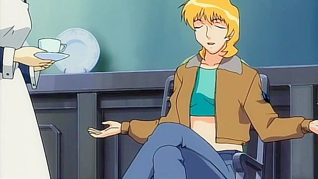 Anime student has romantic sex with his petite girlfriend in bedroom