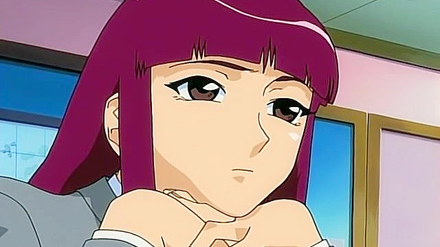 Anime student has romantic sex with his petite girlfriend in bedroom