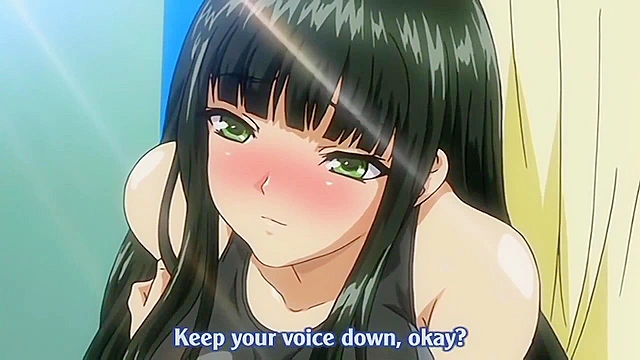 Teen anime girl in tight swimsuit gets fucked in public pool