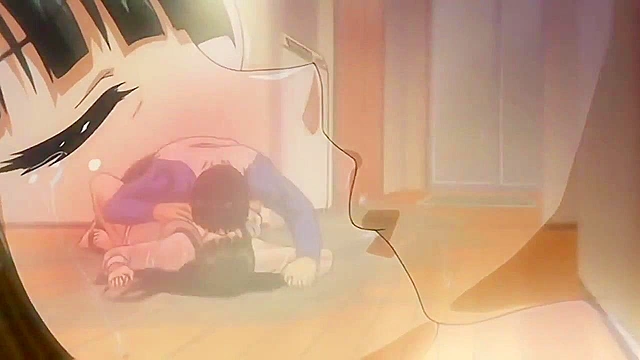 Teen anime girl in tight swimsuit gets fucked in public pool