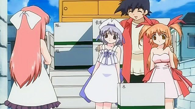 He can't take the teasing so he slams his cock in cute anime stepsister