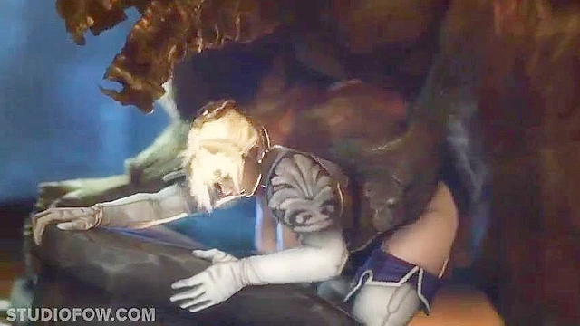 Hot princess babe gets her pussy destroyed by beast cock