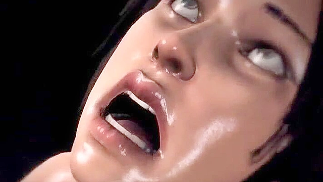 Lara in Trouble - Lara Croft from Tomb Raider takes a rough groupsex face fucking