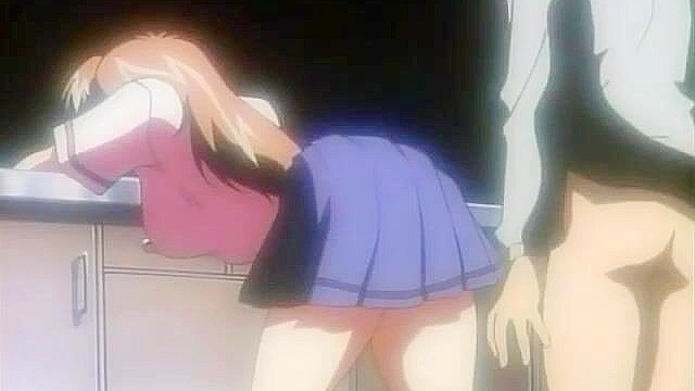 Boyfriend can't wait to lick his girlfriend's teen pussy in the kitchen