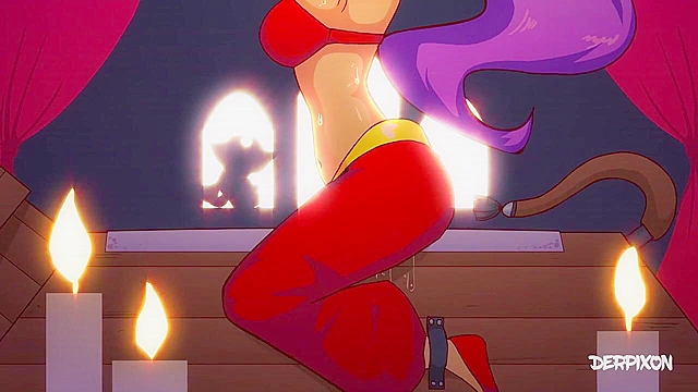 Implications - Sexy fantasy girls have rough implied cartoon sex