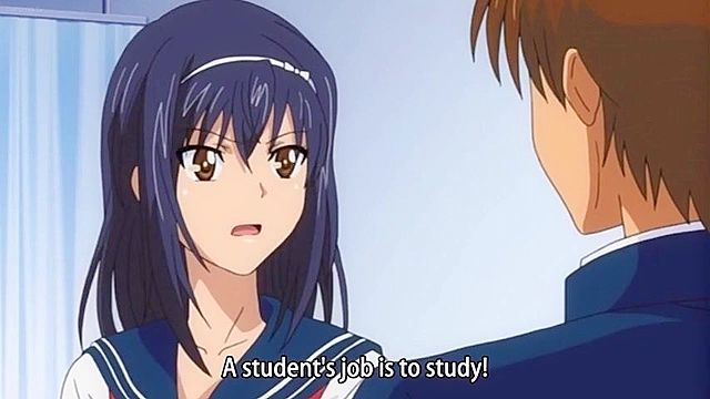 Horny older sister sucks off her brothers big cock at school