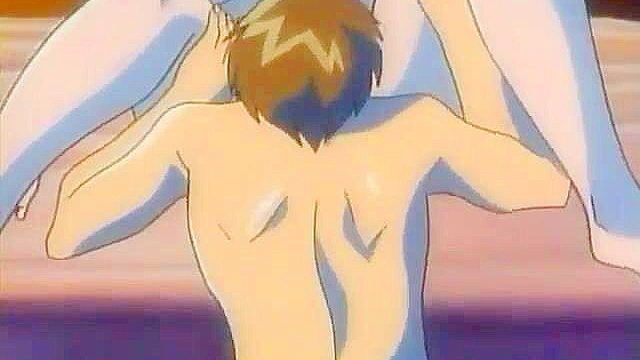 Redhead teen with a hairy pussy gets her virginity taken by anime boyfriend