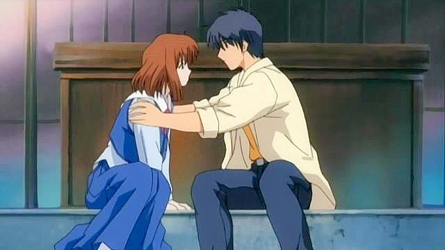 Petite anime schoolgirl takes a dick deep inside her bald pussy