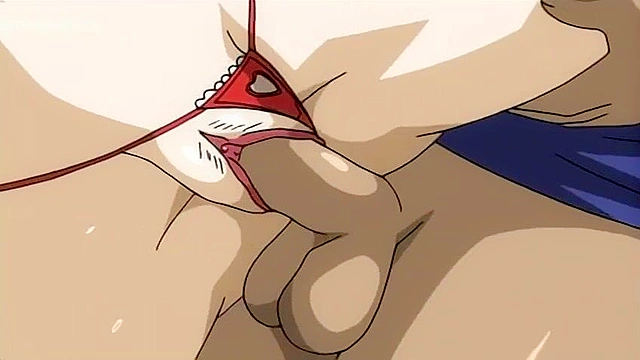 Akebi no Hana - Busty blowjob girl gets a hot load of cum released all over her face