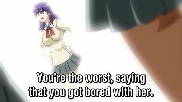 Akebi no Hana - Busty blowjob girl gets a hot load of cum released all over her face