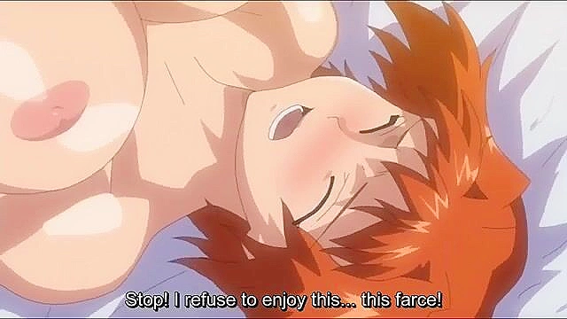 Busty blonde pirate grows a futa dick and bangs her hentai redhead friend