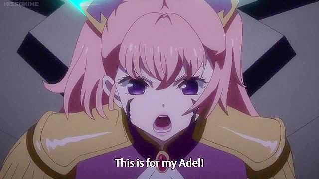 Hot anime babes turn in to weapons and cars after lesbian kissing