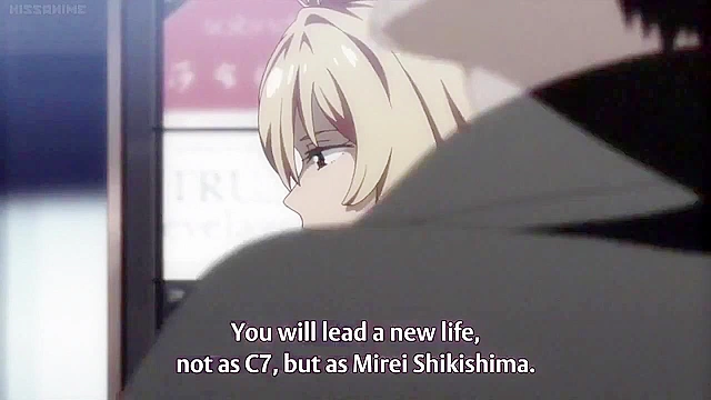 Hot anime babes turn in to weapons and cars after lesbian kissing