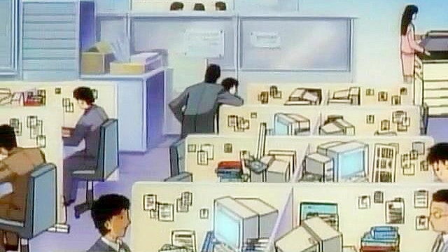 Office Affairs - Hot hentai sex with the secretary in the office bathroom