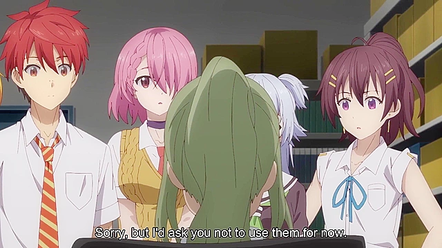 Super HxEros OVA 2 - Ecchi - Nude girls volleyball game breaks out at sexy anime school