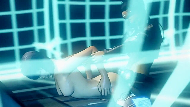 Ghosts of Paradise - Major from Ghost in the Shell takes a rough fucking from a cyber shemale