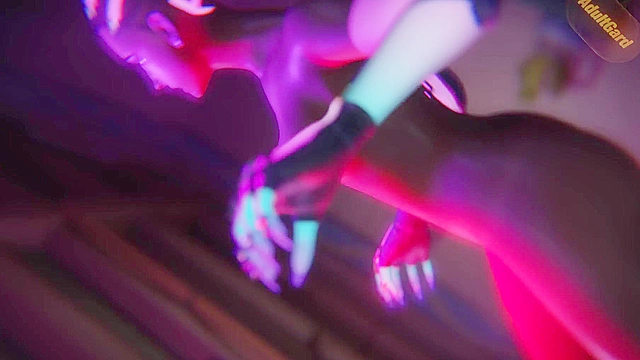 After masturbating Sombra gets fucked rough by ghost