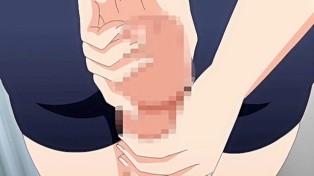 Anime schoolgirl pisses her panties and senpai is there to fuck her pussy clean