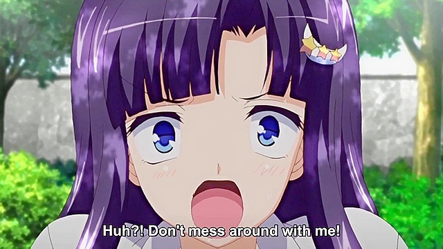 Anime schoolgirl pisses her panties and senpai is there to fuck her pussy clean