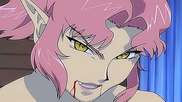 Nude vampire interrupts a steamy fuck session between lovers