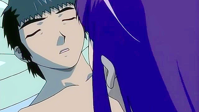 Nude vampire interrupts a steamy fuck session between lovers