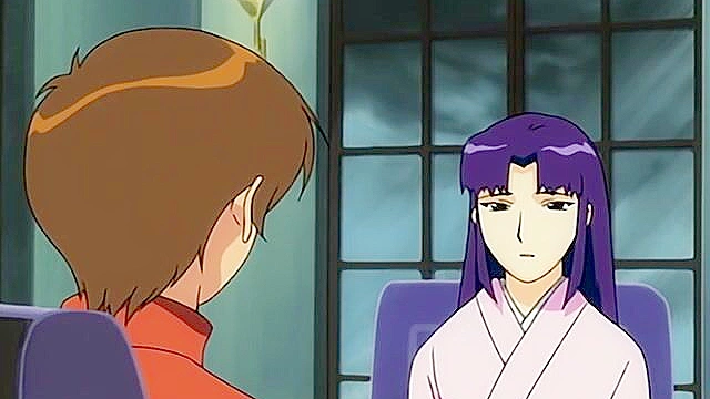 Nude vampire interrupts a steamy fuck session between lovers