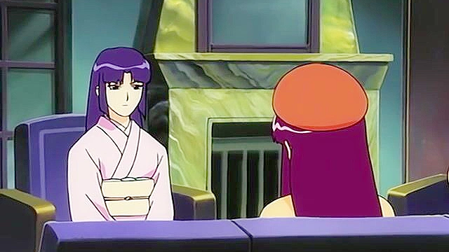 Nude vampire interrupts a steamy fuck session between lovers