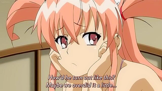 Responsible Father 2 - Hentai Porn - Huge titty maid slaves fuck in anime threesome