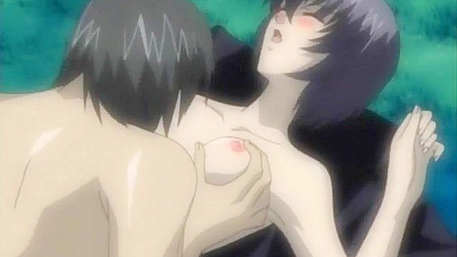 Dvine Luv 4 - Anime girl forgets everything with a deep cock thrust from behind