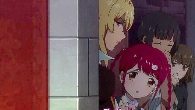 Hot anime babes are tied up and then whipped mercilessly by mean slut