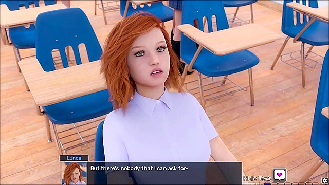 The Awakening - Schoolgirl gives a blowjob in the classroom - game walkthrough