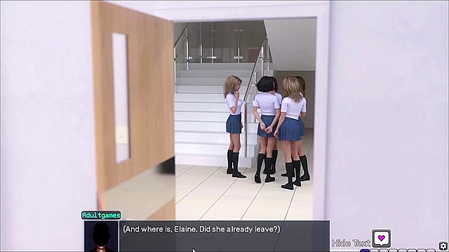 The Awakening - Schoolgirl gives a blowjob in the classroom - game walkthrough