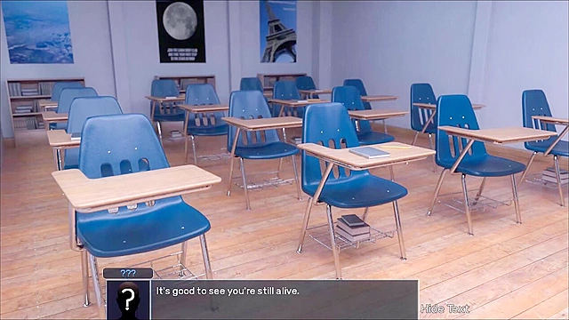 The Awakening - Schoolgirl gives a blowjob in the classroom - game walkthrough