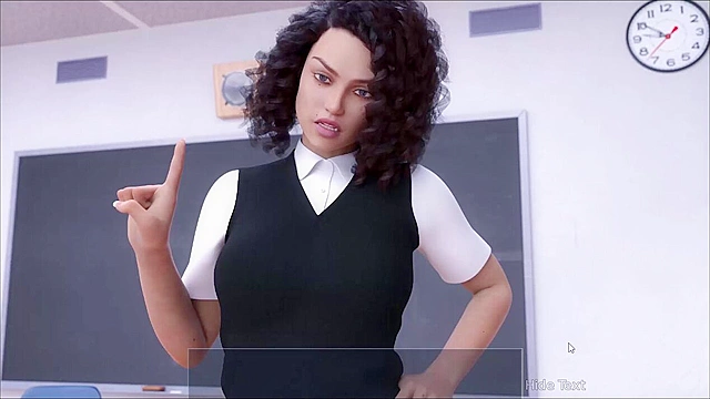 The Awakening - Schoolgirl gives a blowjob in the classroom - game walkthrough